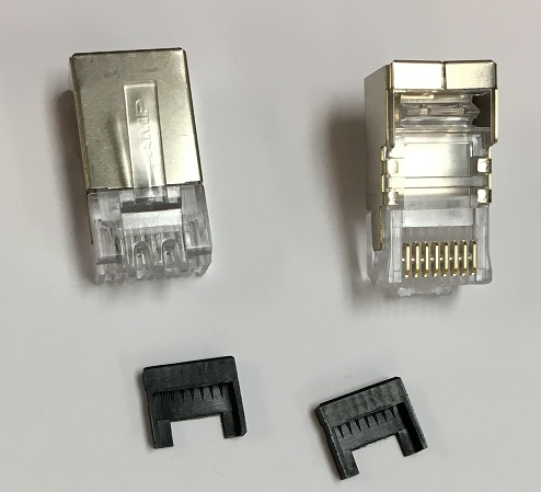 Shielded RJ45 Connector Pair