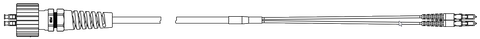 Horizon Compact+ Fiber Cable, Single-Mode (requires separate power cable)