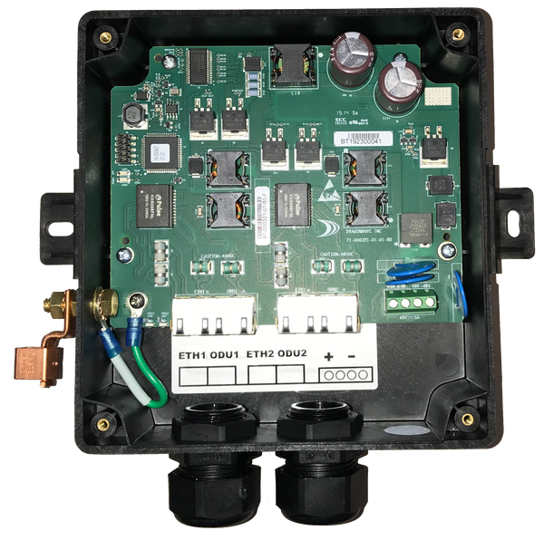 Dual-port outdoor P+E power injector with DC input – Syntronic ...